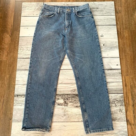 Wrangler Straight Leg Relaxed Fit Denim Jeans